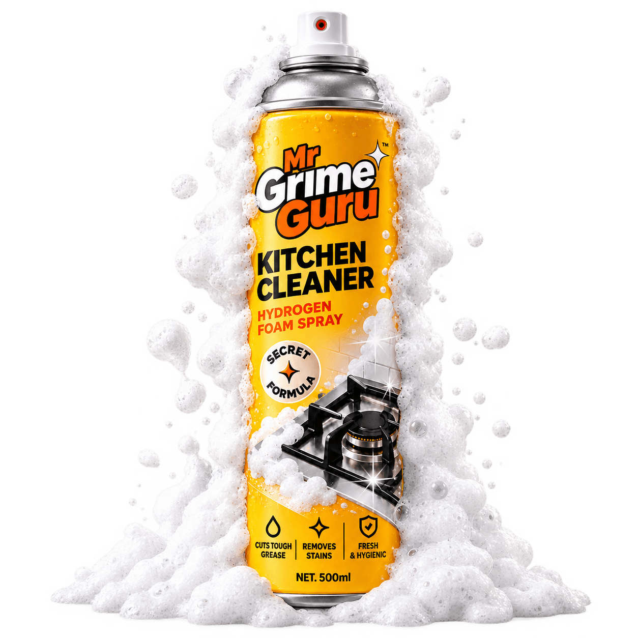 Kitchen Cleaner surrounded by rich foam · 500 ml